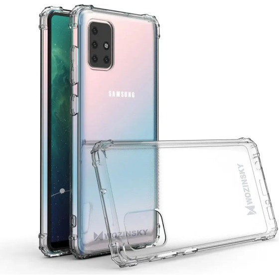 Wozinsky Anti Shock durable case with Military Grade Protection for Samsung Galaxy M51 transparent - (Wozinsky Anti Shock Samsung Galaxy M51 Transparent)