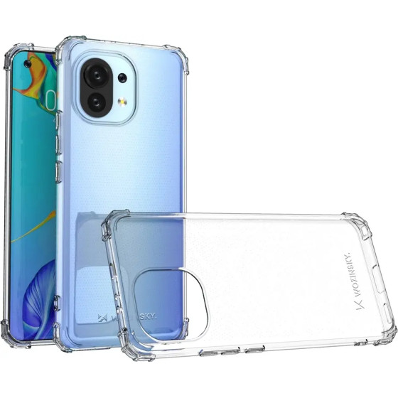 Wozinsky Anti Shock durable case with Military Grade Protection for Xiaomi Mi 11 transparent - (Wozinsky Anti Shock Xiaomi Mi 11 Transparent)