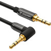 Wozinsky AUX cable angled (male-male) mini jack cable 2 m black - (WACSAB-2M)