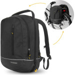 Wozinsky bicycle bag double backpack 2in1 30l black - (WBB30BK)