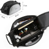 Wozinsky bike carrier bag with shoulder strap 13l black - (WBB1BK)
