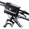Wozinsky bike handlebar bag with phone case 2l black - (WBB12BK)