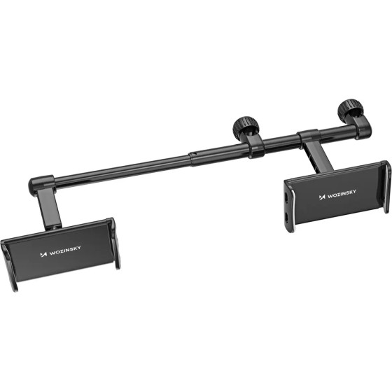 Wozinsky dual car phone holder for headrest black - (WTHBK1)