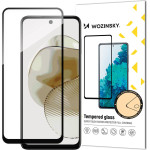 Wozinsky Durable Full Glue Tempered Glass for Motorola G73 Full Screen with Frame - Black - (Wozinsky Tempered glass Full Glue Moto G73 Black)