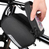 Wozinsky frame bike bag + detachable phone cover up to 6.5 ''1.5l black - (WBB7BK)