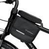 Wozinsky frame bike bag bicycle pannier waterproof phone case 1.5l black - (WBB26BK)