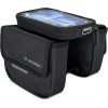 Wozinsky frame bike bag bicycle pannier waterproof phone case 1.5l black - (WBB26BK)