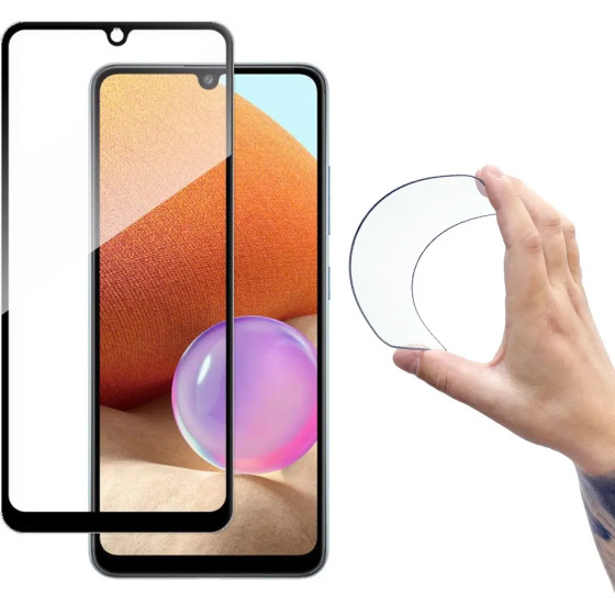 Wozinsky Full Cover Flexi Nano Glass Hybrid Screen Protector with frame for Samsung Galaxy A42 5G transparent - (Wozinsky Full Cover Flexi Nano Glass Samsung A42 5G)