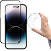 Wozinsky Full Cover Flexi Nano Glass tempered glass for iPhone 14 Pro Max flexible with a black frame