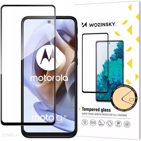 Wozinsky Full Glue Moto G51 Full Screen Tempered Glass with Black Frame - (Glass Full glue MOTO G51 black OEM)