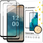 Wozinsky Full Glue Tempered Glass 2x Tempered Glass For Nokia G22 9H Full Screen Full Cover With Black Frame - (Wozinsky Tempered glass Full Glue Nokia Nokia G22 Black 2PCS)