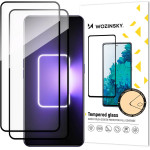 Wozinsky Full Glue Tempered Glass 2x Tempered Glass for Realme GT Neo 5 / Realme GT3 9H Full Screen Black Frame Screen Protector - (Wozinsky Tempered glass Full Glue OPPO Realme GT3/GT Neo 5 Black 2PCS)