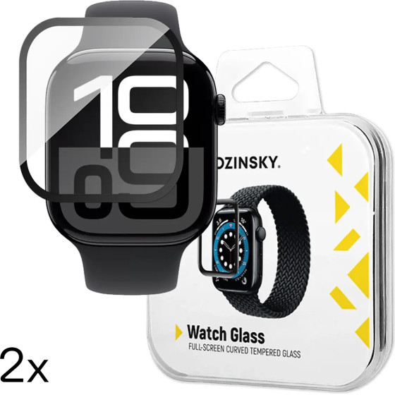 Wozinsky Full Glue Tempered Glass for Apple Watch Series 10 42mm (2 pcs.) - (2x Wozinsky Full Glue Apple Watch Series 10 42 mm)