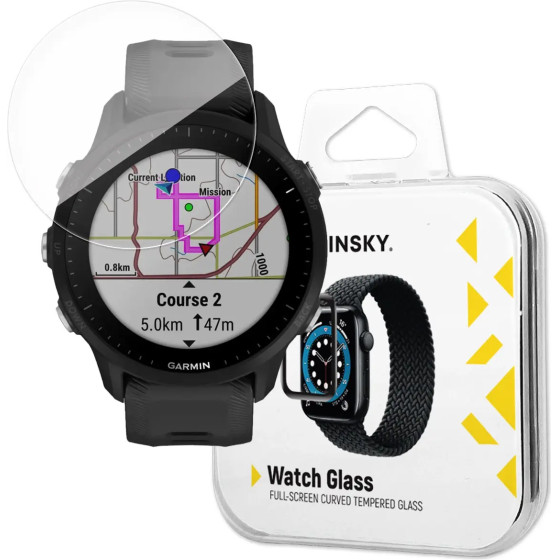 Wozinsky Full Glue Tempered Glass for Garmin Forerunner 965 (2 pcs.) - (2x Wozinsky Full Glue GARMIN FORERUNNER 965)