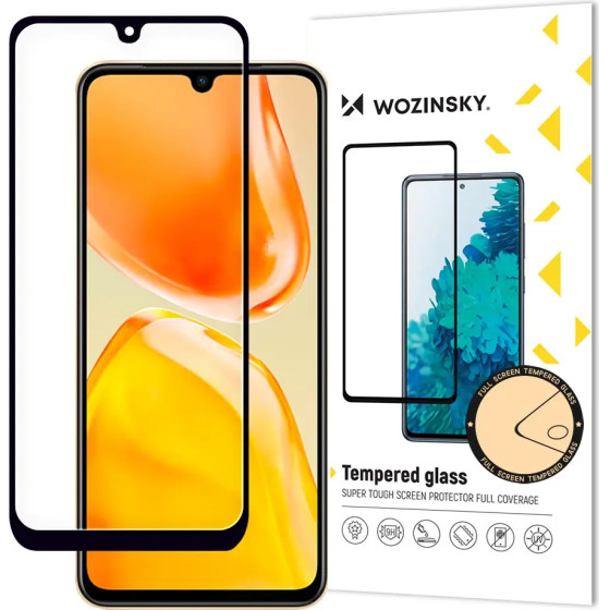 Wozinsky Full Glue Tempered Glass Vivo X80 Lite / V25 Full Screen with Frame black (case friendly)