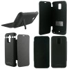 SAMSUNG G900 S5 EXTERNAL(BOOK CASE BATTERY+STAND)3200 MAH BLACK
