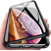 Wozinsky Full Magnetic Case Full Body Front and Back Cover with built-in glass for Samsung Galaxy A72 4G black-transparent - (Wozinsky Full Magnetic Case + Front Glass Samsung A72 4G Clear+Black)