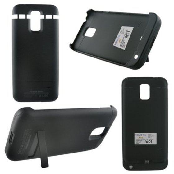 SAMSUNG G900 S5 EXTERNAL(BATTERY CASE+STAND)3200MAH LI-POL BLACK