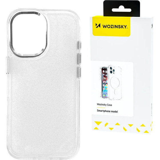 Wozinsky Glitter Case for Samsung Galaxy S25 - Clear with Glitter - (Wozinsky Glitter Case Samsung Galaxy S25 Transparent)