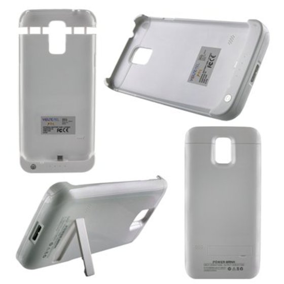 SAMSUNG G900 S5 EXTERNAL(BATTERY CASE+STAND)3200MAH LI-POL WHITE