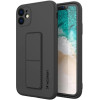 Wozinsky Kickstand Case iPhone 12 Pro Max silicone case with stand black - (Wozinsky Kickstand iPhone 12 Pro Max Black)