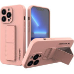 Wozinsky Kickstand Case iPhone 13 mini pink silicone case with stand - (Wozinsky Kickstand iPhone 13 Mini Rose Gold)