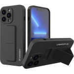 Wozinsky Kickstand Case iPhone 13 mini silicone case with stand black - (Wozinsky Kickstand iPhone 13 Mini Black)