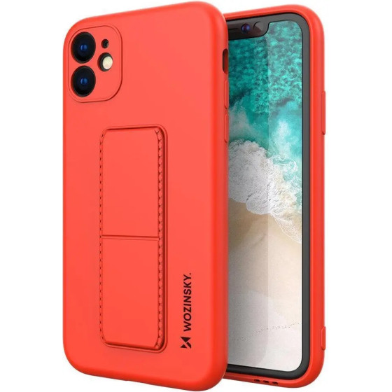 Wozinsky Kickstand Case silicone case with stand for iPhone 11 Pro Max red - (Wozinsky Kickstand iPhone 11 Pro Max Red)