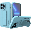 Wozinsky Kickstand Case silicone case with stand for iPhone 13 mini light blue - (Wozinsky Kickstand iPhone 13 Mini Sky Blue)
