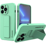 Wozinsky Kickstand Case silicone case with stand for iPhone 13 mini mint - (Wozinsky Kickstand iPhone 13 Mini Mint Green)