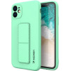 Wozinsky Kickstand Case Silicone Stand Cover for Samsung Galaxy A22 4G Mint - (Wozinsky Kickstand Samsung A22 4G Mint Green)