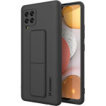 Wozinsky Kickstand Case Silicone Stand Cover for Samsung Galaxy A42 5G Black - (Wozinsky Kickstand Samsung A42 5G Black)