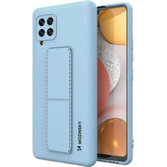 Wozinsky Kickstand Case Silicone Stand Cover for Samsung Galaxy A42 5G Light Blue - (Wozinsky Kickstand Samsung A42 5G Sky Blue)
