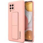 Wozinsky Kickstand Case Silicone Stand Cover for Samsung Galaxy A42 5G Pink - (Wozinsky Kickstand Samsung A42 5G Rose Gold)