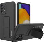Wozinsky Kickstand Case silicone stand cover for Samsung Galaxy A73 black - (Wozinsky Kickstand Samsung A73 Black)