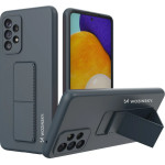 Wozinsky Kickstand Case silicone stand cover for Samsung Galaxy A73 navy blue - (Wozinsky Kickstand Samsung A73 Navy Blue)