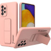Wozinsky Kickstand Case Silicone Stand Cover for Samsung Galaxy A73 Pink - (Wozinsky Kickstand Samsung A73 Rose Gold)