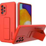 Wozinsky Kickstand Case silicone stand cover for Samsung Galaxy A73 red - (Wozinsky Kickstand Samsung A73 Red)