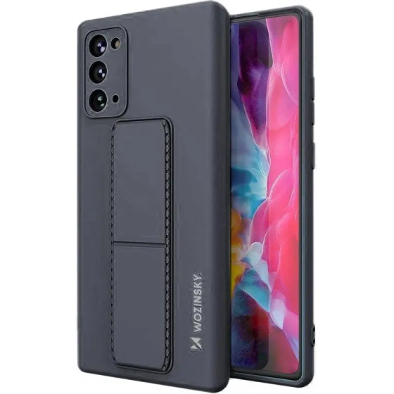 Wozinsky Kickstand Case silicone stand cover for Samsung Galaxy Note 20 navy blue - (Wozinsky Kickstand Samsung Note 20 Blue)