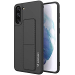 Wozinsky Kickstand Case Silicone Stand Cover for Samsung Galaxy S21 + 5G Black - (Wozinsky Kickstand Samsung S21 Plus Black)