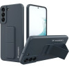 Wozinsky Kickstand Case silicone stand cover for Samsung Galaxy S22 + navy blue - (Wozinsky Kickstand Samsung S22 Plus Navy Blue)