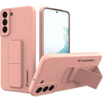 Wozinsky Kickstand Case Silicone Stand Cover for Samsung Galaxy S22 + Pink - (Wozinsky Kickstand Samsung S22 Plus Rose Gold)