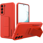 Wozinsky Kickstand Case silicone stand cover for Samsung Galaxy S22 + red - (Wozinsky Kickstand Samsung S22 Plus Red)