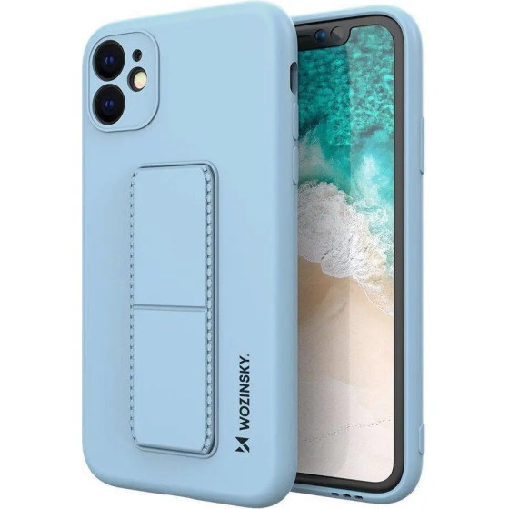 Wozinsky Kickstand Case Silicone Stand Cover for Xiaomi Redmi 10X 4G / Xiaomi Redmi Note 9 Light Blue - (Wozinsky Kickstand Xiaomi Redmi Note 9 Sky Blue)