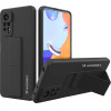 Wozinsky Kickstand Case Silicone Stand Cover for Xiaomi Redmi Note 11 Pro black - (Wozinsky Kickstand Xiaomi Redmi Note 11 Pro Black)
