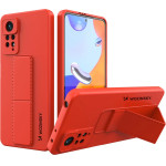 Wozinsky Kickstand Case Silicone Stand Cover for Xiaomi Redmi Note 11 Pro red - (Wozinsky Kickstand Xiaomi Poco X4 Pro 5G Red)
