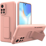 Wozinsky Kickstand Case Silicone Stand Cover Xiaomi Poco M4 Pro 5G Pink - (Wozinsky Kickstand Xiaomi Poco M4 Pro 5G Rose Gold)