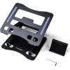 Wozinsky Laptop stand aluminum + Free! smartphone stand - black - (WRS-CPY75DSB)