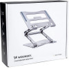 Wozinsky Laptop stand aluminum + Free! smartphone stand - silver - (WRS-CPY75DSS)