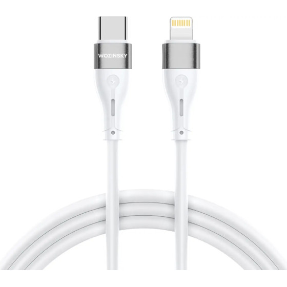 Wozinsky Lightning / USB-C PD 27W cable 1 m - white - (WSTCL1)